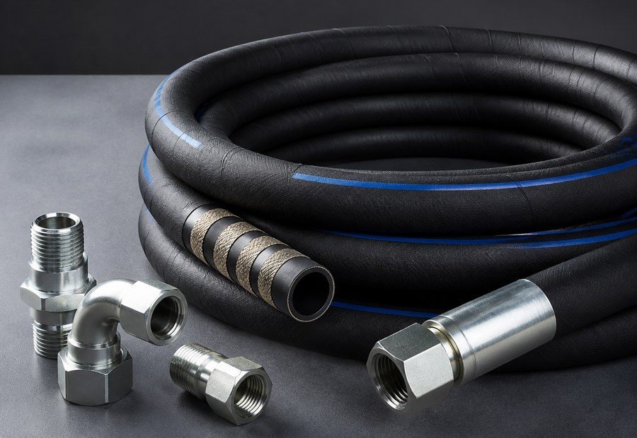 Wrapped Cover Steel Wire Spiral Hydraulic Hose