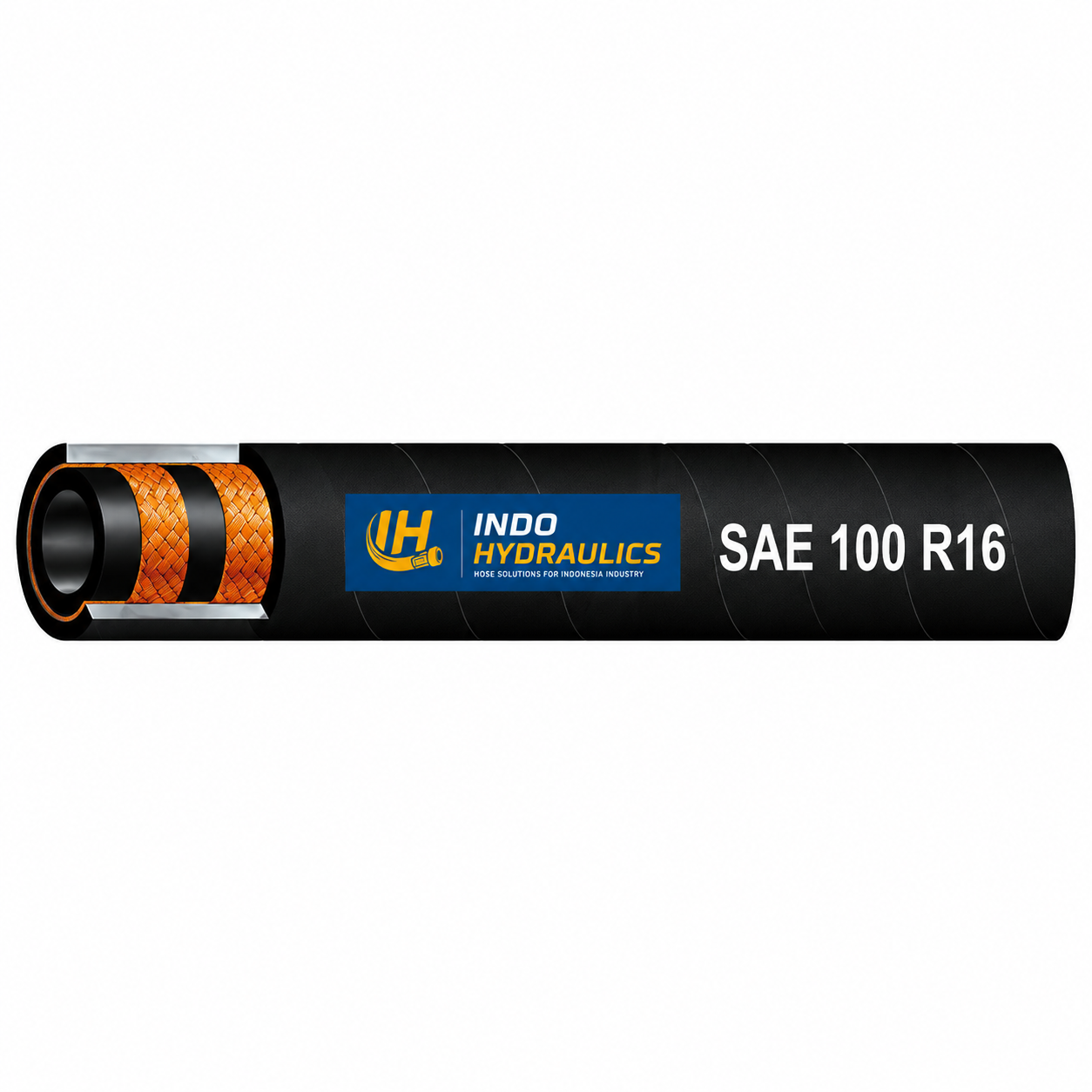 SAE 100 R16 Hydraulic Hose Indo Hydraulics high pressure rubber hose braided steel wire