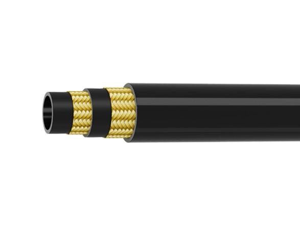 Double wire hydraulic hose structure
