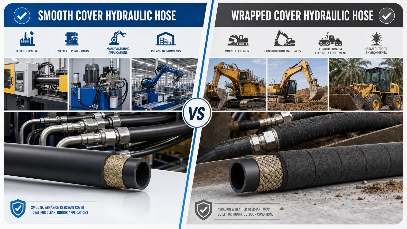 Hydraulic hose application selection guide