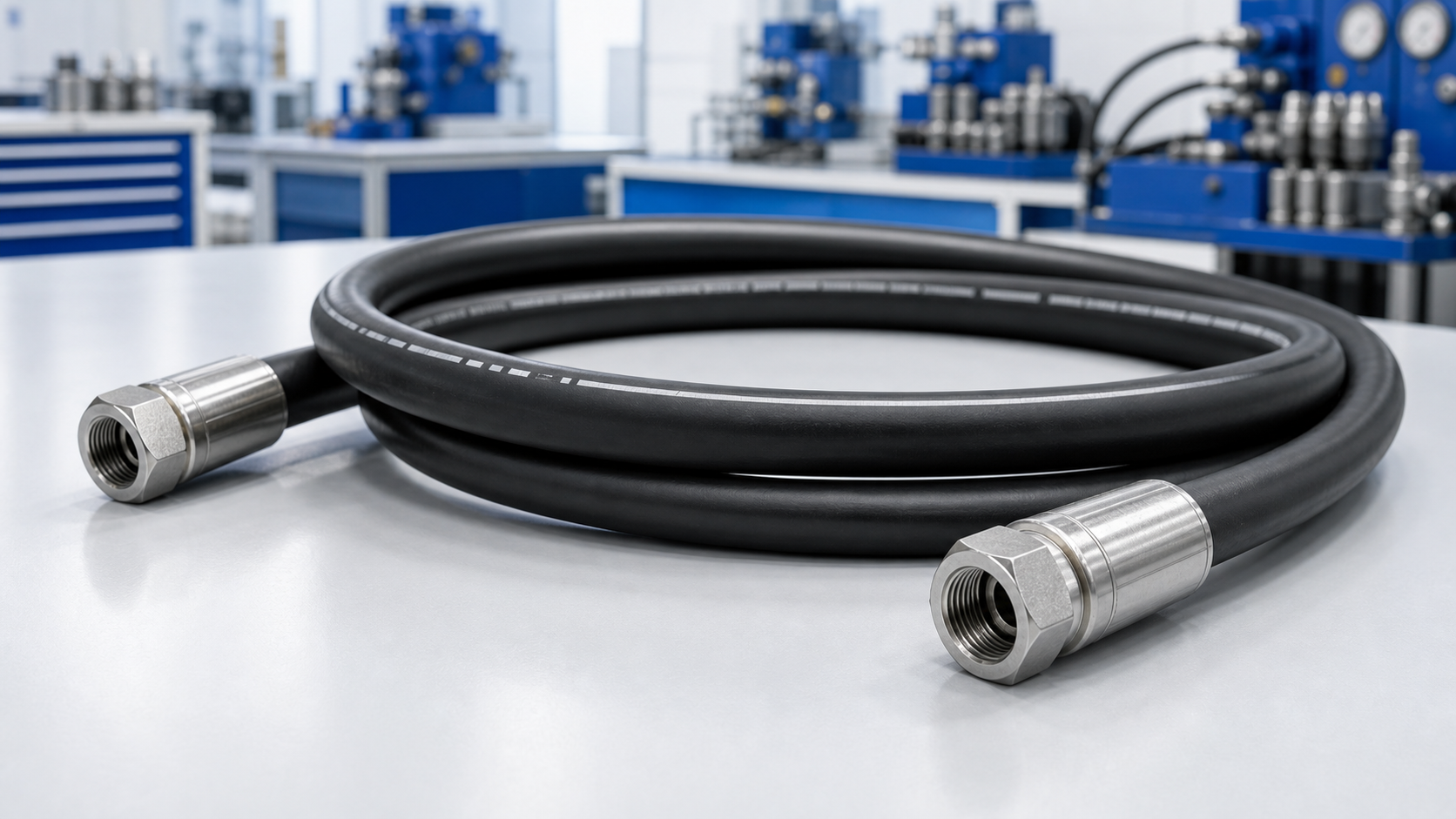 Smooth cover hydraulic hose for OEM equipment